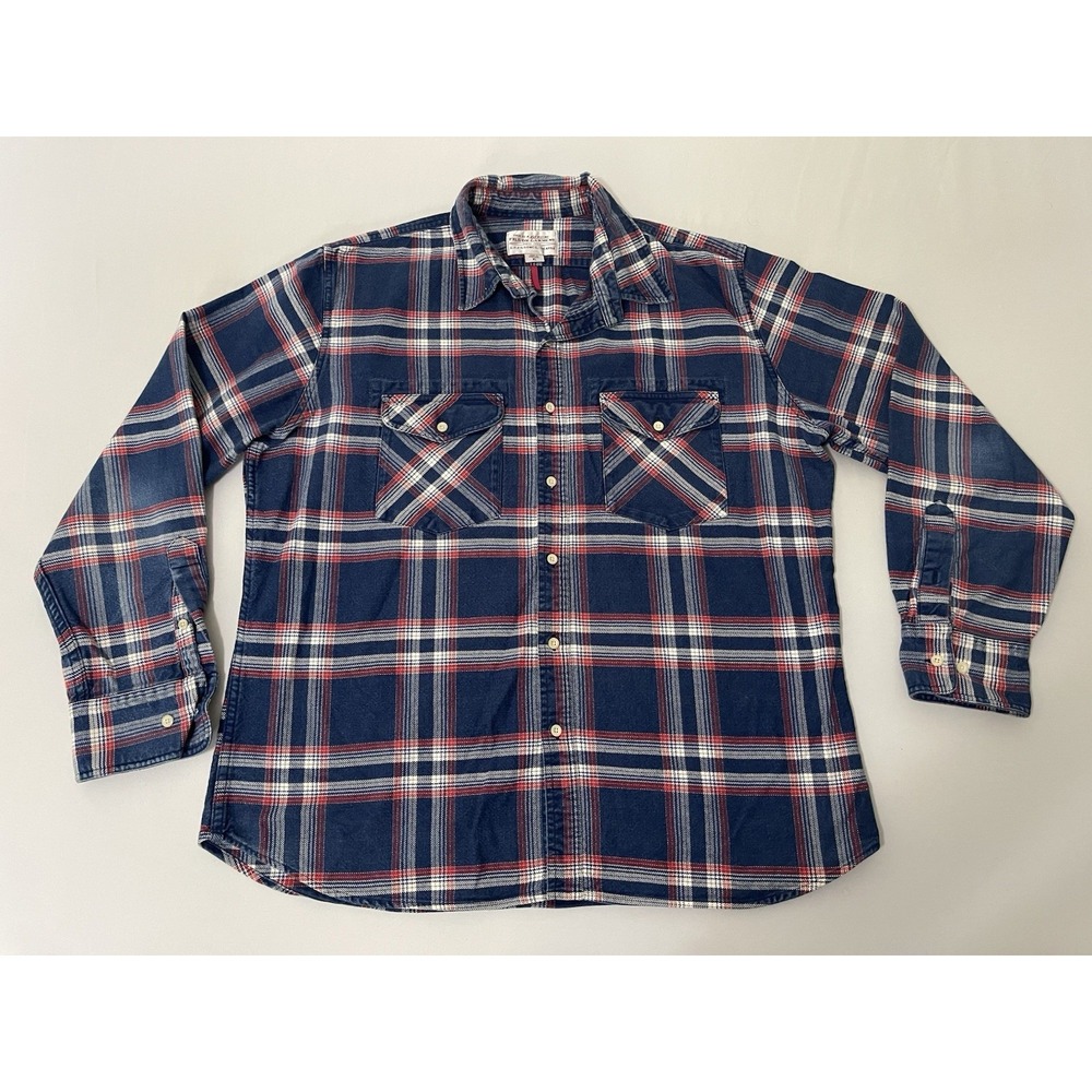 CC Filson Cascade Plaid Flannel Shirt Men's XL Made in Portugal Tartan 10530